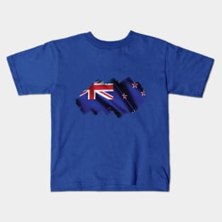 Flag of New Zealand Kids T-Shirt